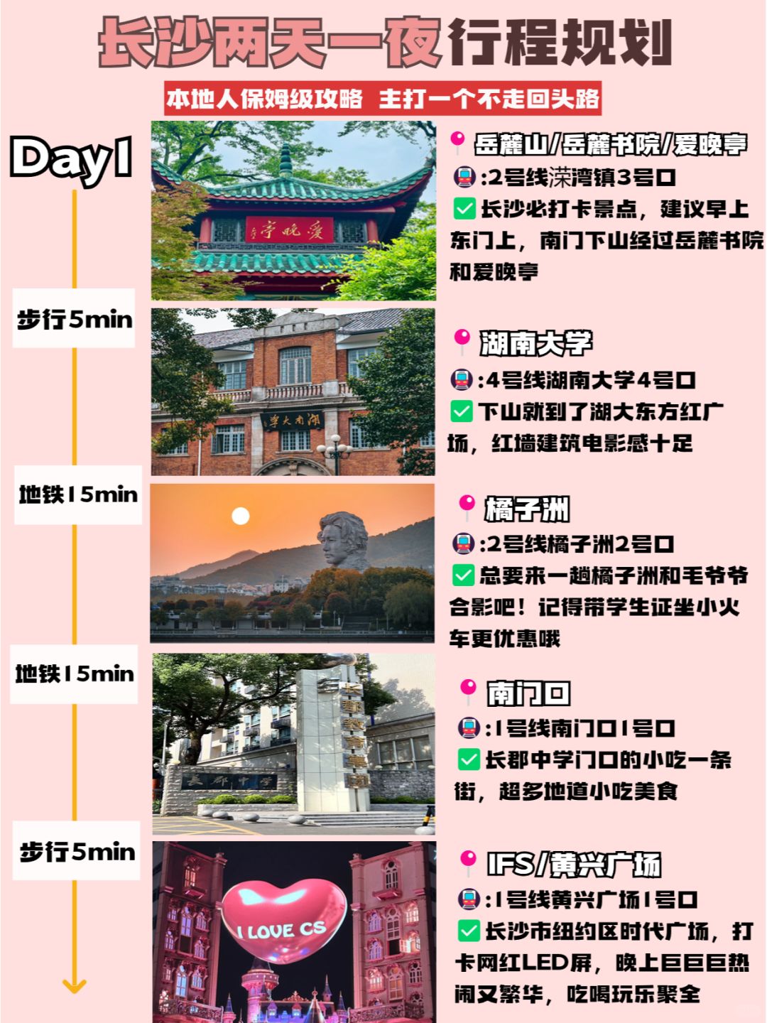 湖南長沙兩天一夜旅游攻略，湖南長沙兩天一夜精彩旅游攻略