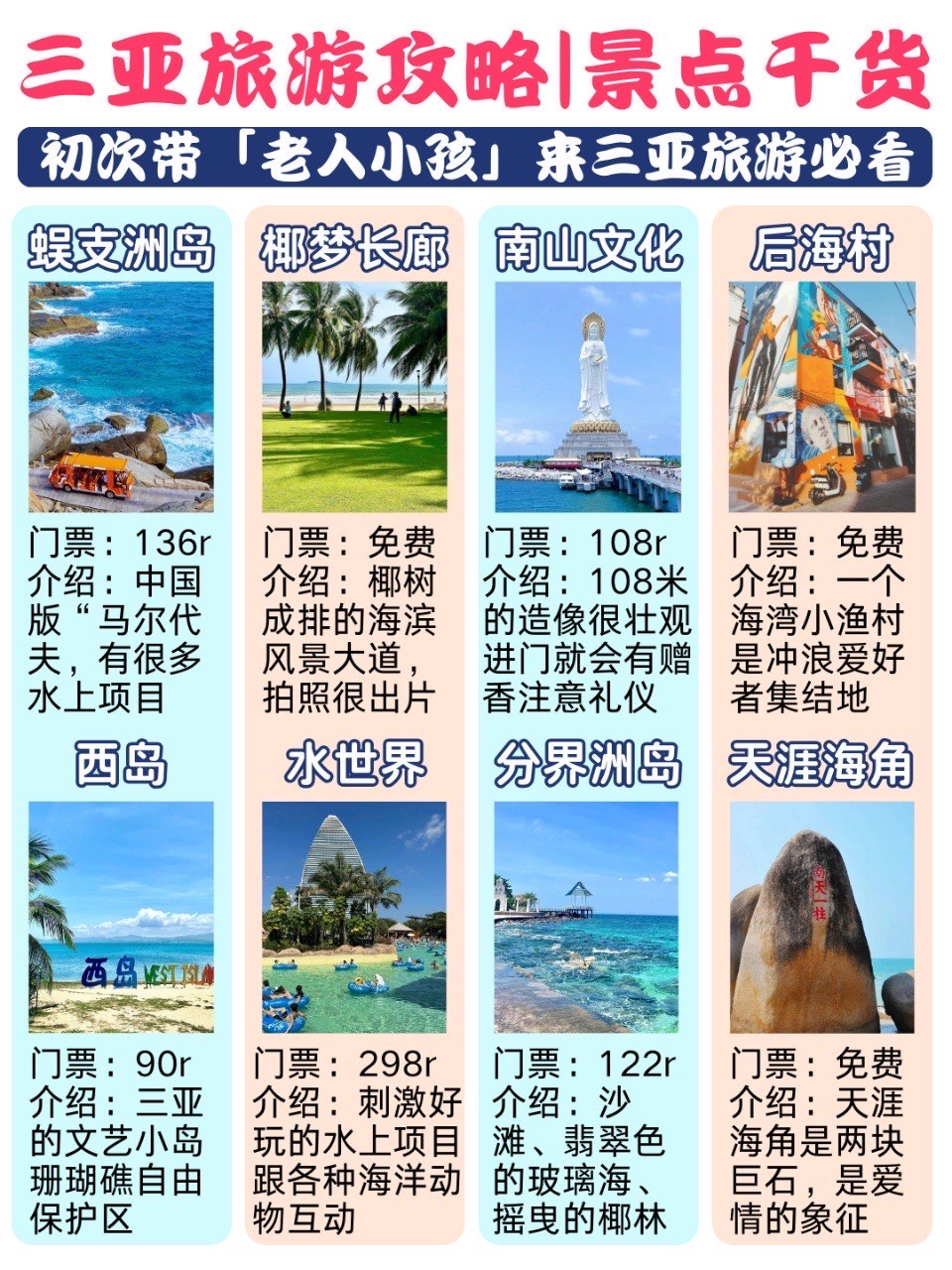 三亞旅游攻略，必去十大景點推薦，三亞旅游攻略，十大必去景點推薦